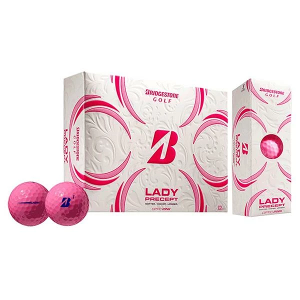 Bridgestone Lady Precept Golf Balls Dozen Pink - Image 3
