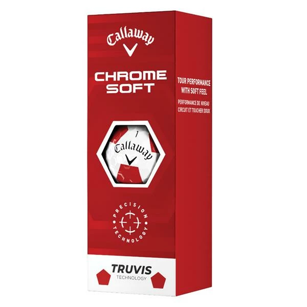 Callaway Chrome Soft Truvis Balls Red - Image 5