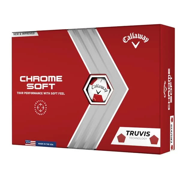 Callaway Chrome Soft Truvis Balls Red