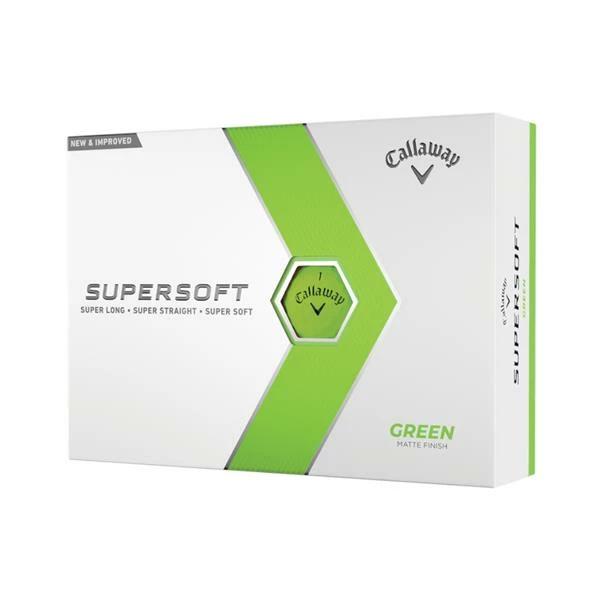 Callaway Supersoft 23 Matte Golf Balls Dozen Green
