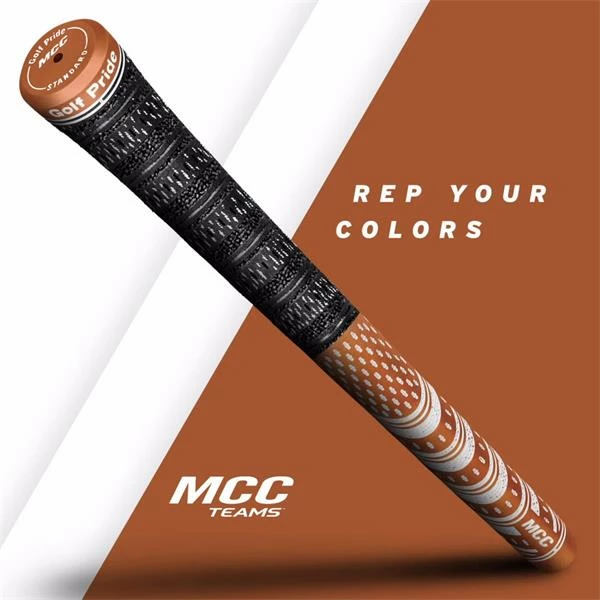 Golf Pride MCC Teams Standard Grip . Dark Orange White - Image 4