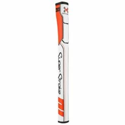 SUPER STROKE Traxion Wristlock Putter Grip . White - Orange - Black