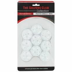 Golfers Club Collection Airflow Practice Balls 9-Pack PB03M ONE