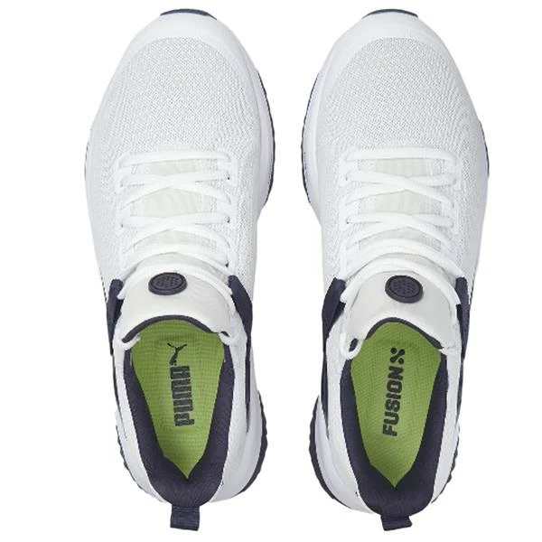 Puma Gents Fusion Evo Golf Shoes White Navy - Image 4