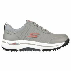 Skechers Gents Go Golf Arch Fit Shoes Grey - Red