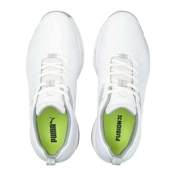 Gents Fusion FX Tech Shoes White - Puma Silver - High Rise - Image 4