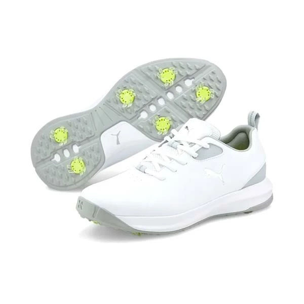 Gents Fusion FX Tech Shoes White - Puma Silver - High Rise - Image 6