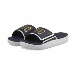 Puma X Palm Tree Crew Gents Golf Slides Navy - Gold