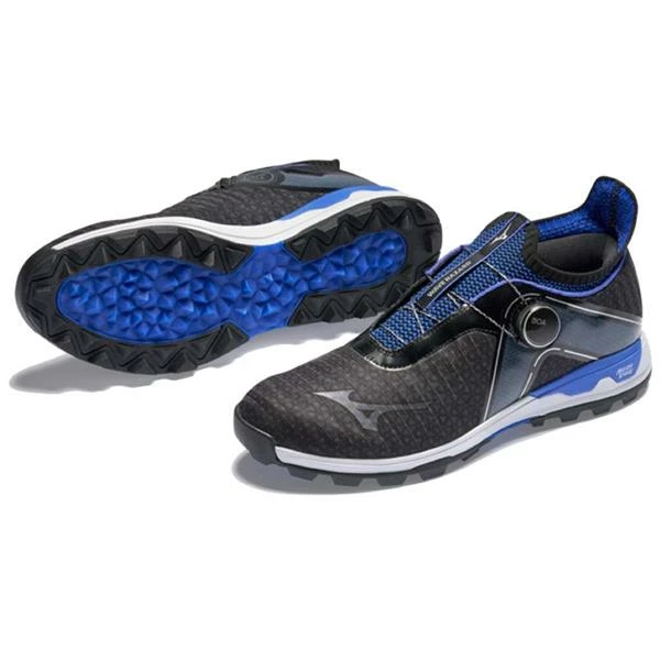 Mizuno Gents Wave Hazard Boa Shoes Black - Blue - Image 3