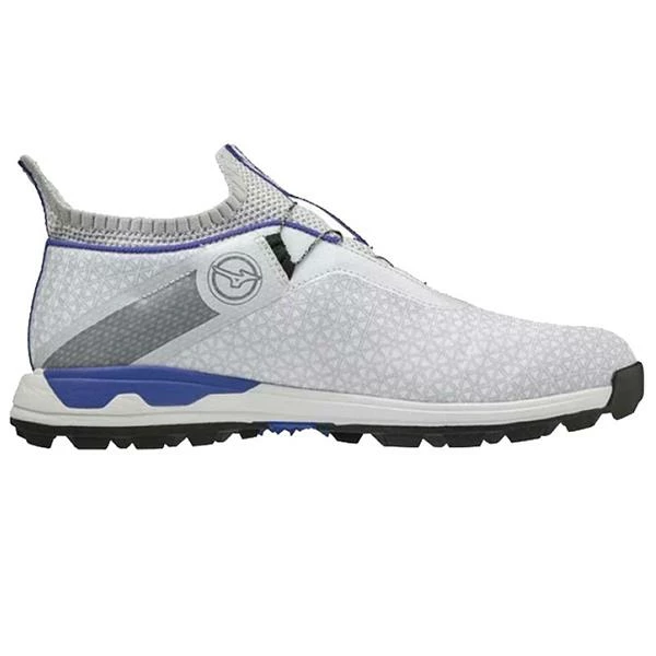 Mizuno Gents Wave Hazard Boa Shoes White Blue - Image 3