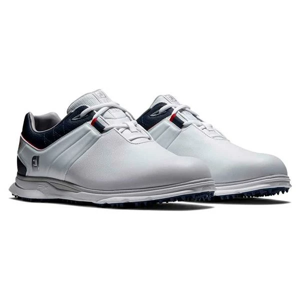 FootJoy Gents Pro SL Shoes White - Navy - Red - Image 6