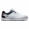 FootJoy Gents Pro SL Shoes White - Navy - Red