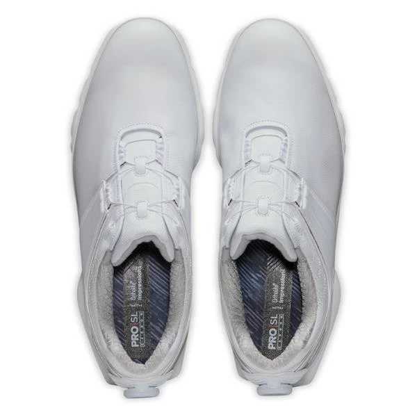FootJoy Gents Pro SL Carbon BOA Shoes White - Silver - Image 6