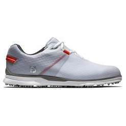 FootJoy Gents Pro SL Sport Golf Shoes White - Grey - Orange