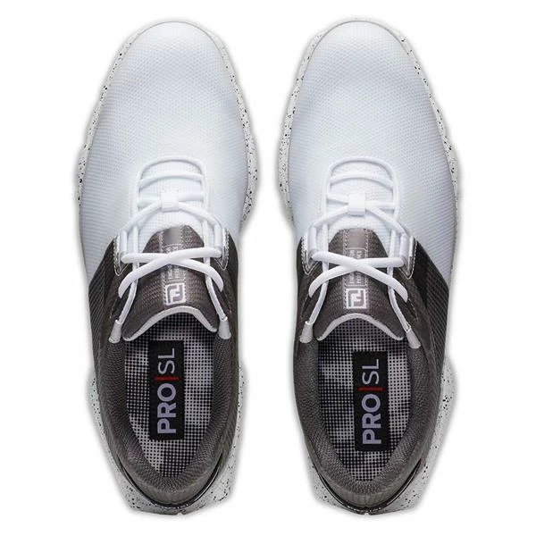 FootJoy Gents Pro SL Sport Shoes White - Black - Gold - Image 4