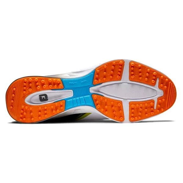 FootJoy Gents FJ Fuel Shoes White Black Orange - Image 2