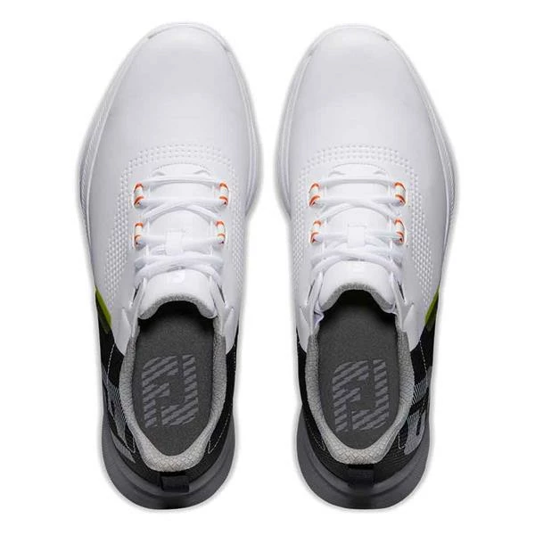FootJoy Gents FJ Fuel Shoes White Black Orange - Image 4