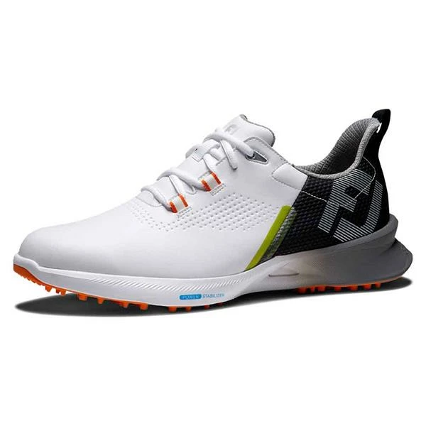 FootJoy Gents FJ Fuel Shoes White Black Orange - Image 5