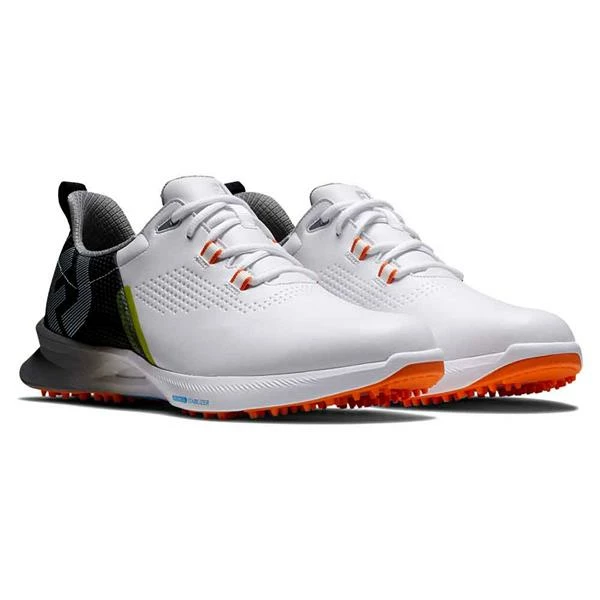 FootJoy Gents FJ Fuel Shoes White Black Orange - Image 6