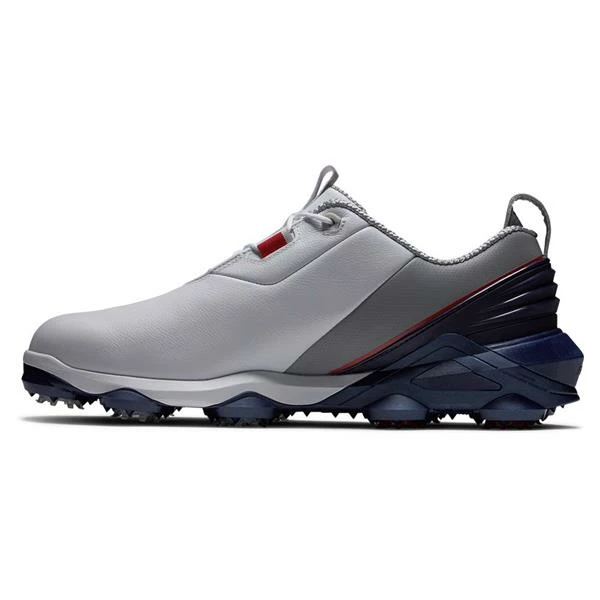 FootJoy Gents FJ Tour Alpha Shoes White - Navy - Grey - Image 3
