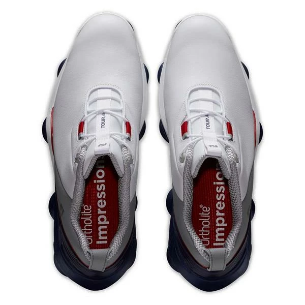 FootJoy Gents FJ Tour Alpha Shoes White - Navy - Grey - Image 4
