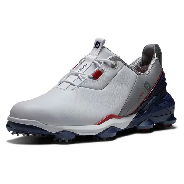 FootJoy Gents FJ Tour Alpha Shoes White - Navy - Grey - Image 5