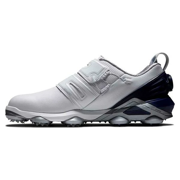 FootJoy Gents Tour Alpha Double BOA Shoes White Navy Grey - Image 3