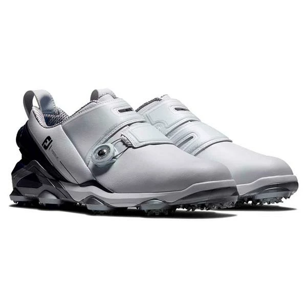 FootJoy Gents Tour Alpha Double BOA Shoes White Navy Grey - Image 6