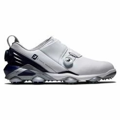 FootJoy Gents Tour Alpha Double BOA Shoes White Navy Grey