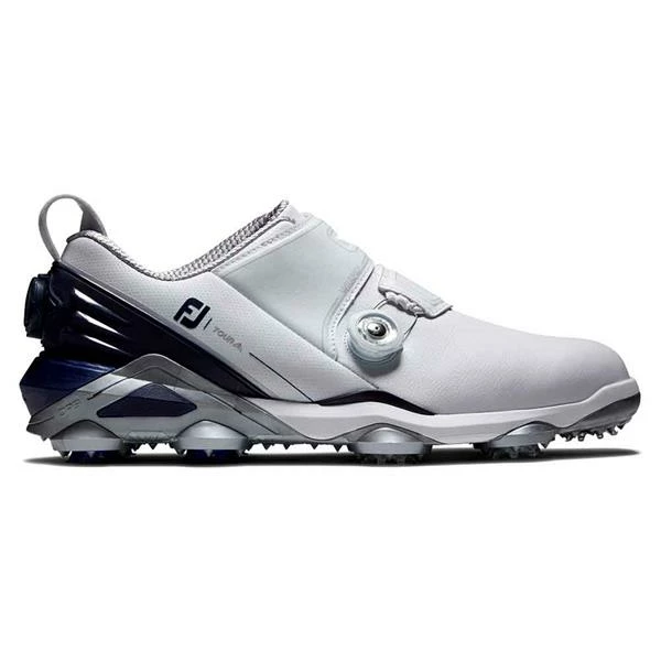 FootJoy Gents Tour Alpha Double BOA Shoes White Navy Grey