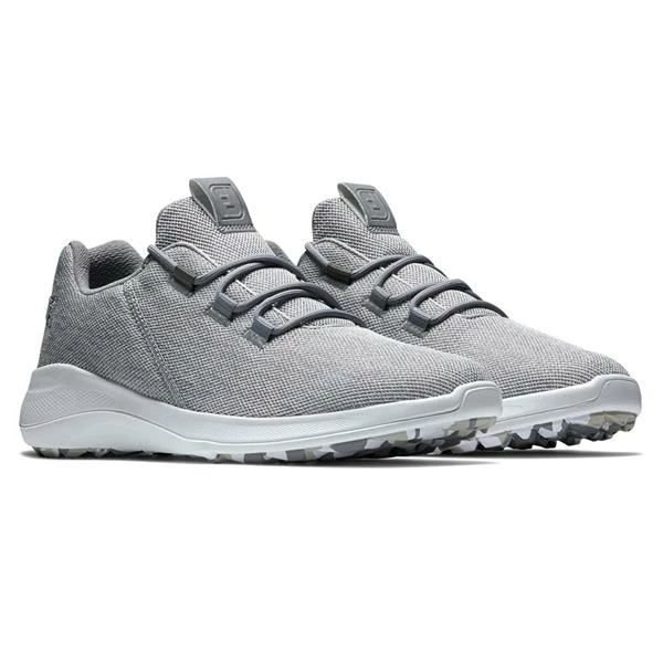 FootJoy Gents Flex Coastal Shoes White - Grey - Image 4