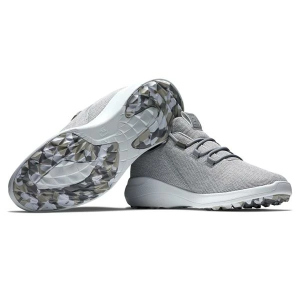 FootJoy Gents Flex Coastal Shoes White - Grey - Image 5