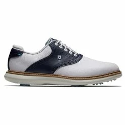 FootJoy Gents FJ Traditions Shoes White - Navy