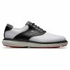 FootJoy Gents FJ Traditions Spikeless Shoes White - Black - Grey