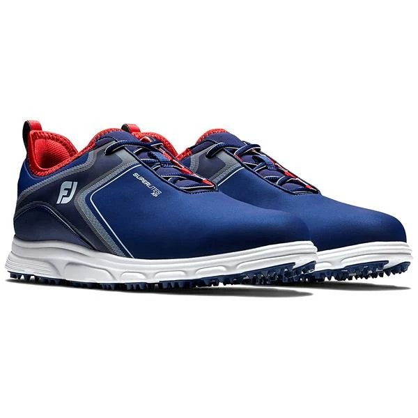 FootJoy Gents SuperLite Shoes Navy - White - Red - Image 4