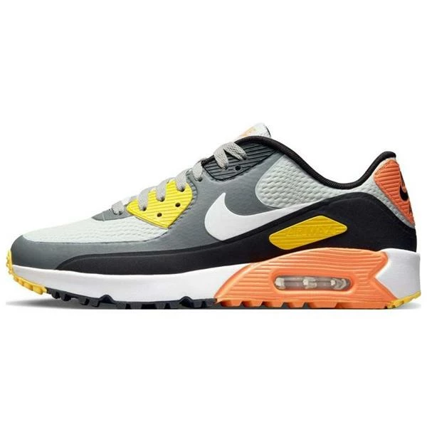 Nike Gents Air Max 90 G Shoes Smoke Grey - Black - Orange (012) - Image 3