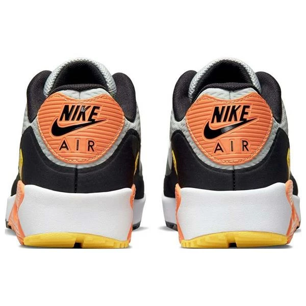 Nike Gents Air Max 90 G Shoes Smoke Grey - Black - Orange (012) - Image 5