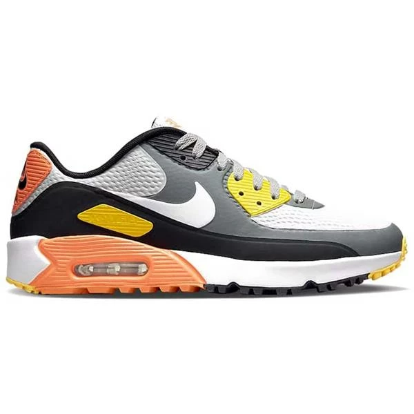 Nike Gents Air Max 90 G Shoes Smoke Grey - Black - Orange (012)