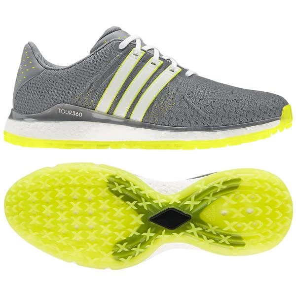 ADIDAS Gents Tour360 XT-SL Shoes Grey - Acid Yellow - Image 3