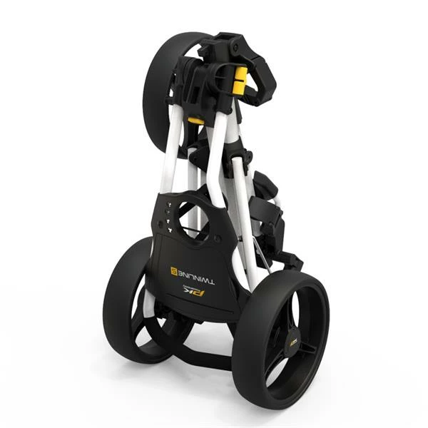 PowaKaddy Twinline 5 Push Cart White - Image 2