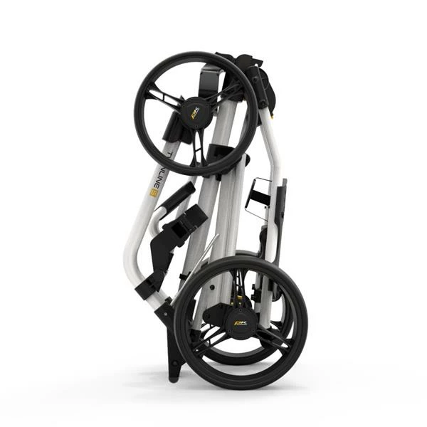 PowaKaddy Twinline 5 Push Cart White - Image 3