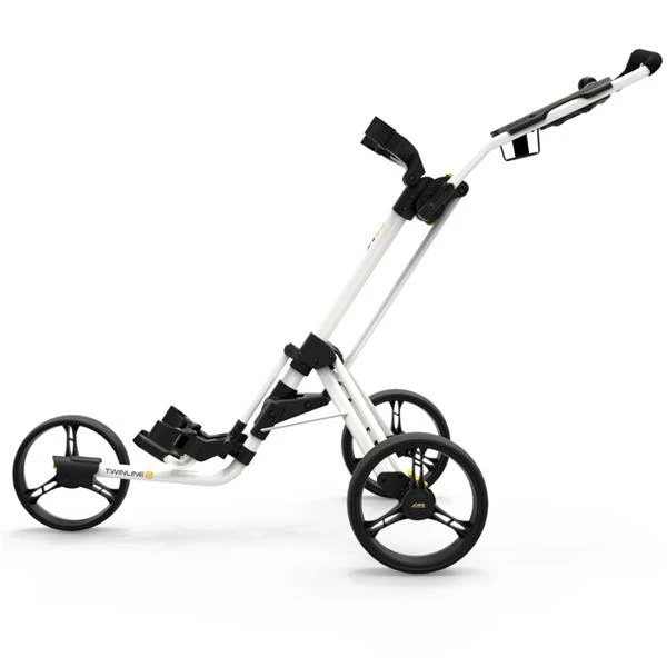 PowaKaddy Twinline 5 Push Cart White - Image 4