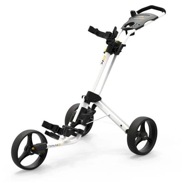 PowaKaddy Twinline 5 Push Cart White