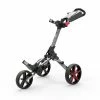 PowaKaddy Micra Push Cart Gunmetal Red