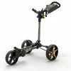 PowaKaddy DLX-Lite FF Push Cart Gunmetal Yellow