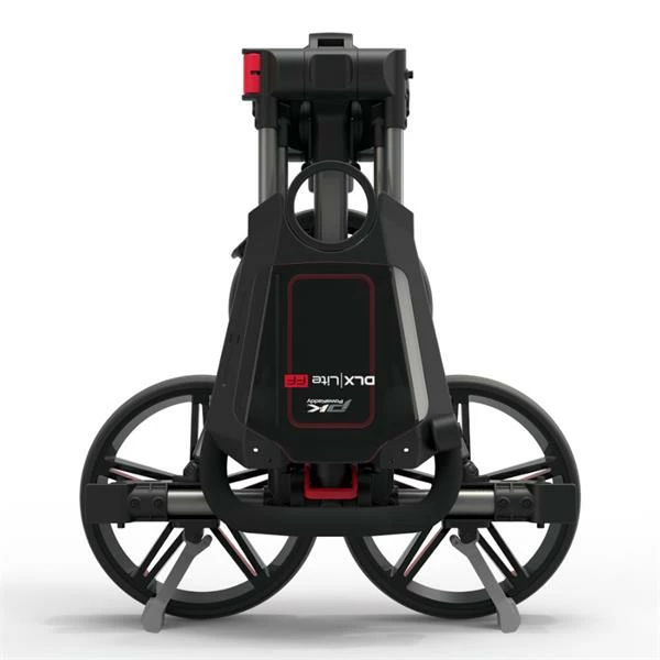 PowaKaddy DLX-Lite FF Push Cart Gunmetal Red - Image 4