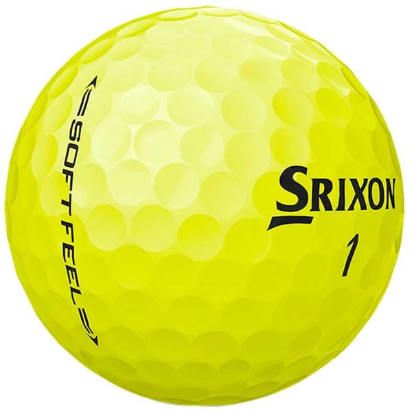 Srixon Soft Feel Golf Balls Yellow - Image 3