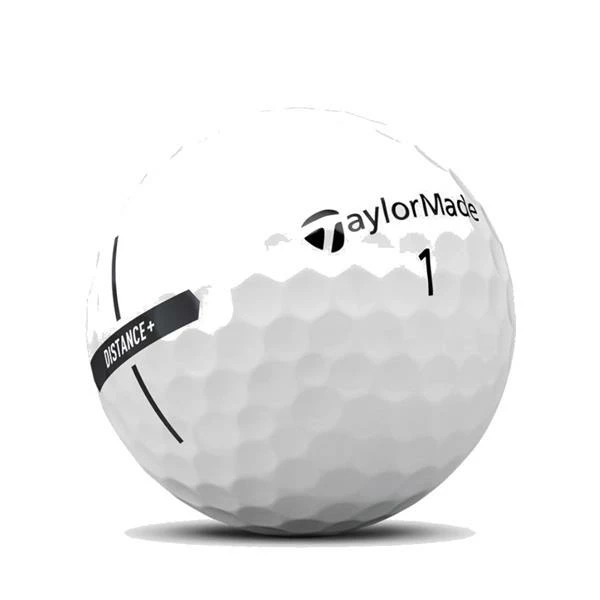 TaylorMade Distance + Golf Balls Dozen White - Image 2