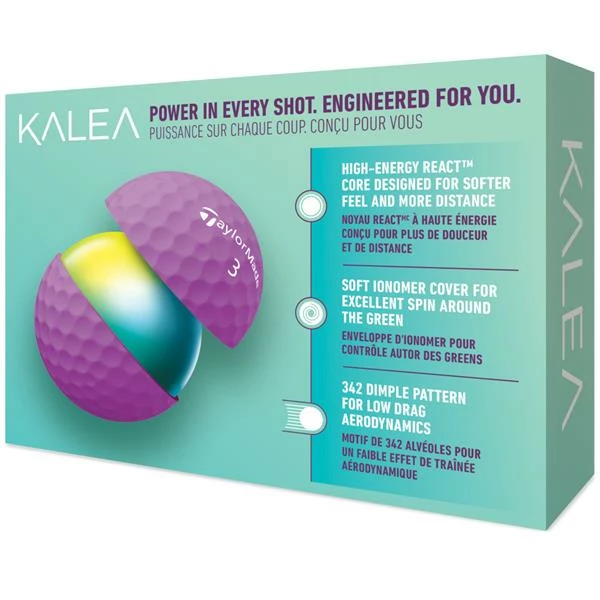 TaylorMade Kalea Golf Ball Dozen Purple - Image 3