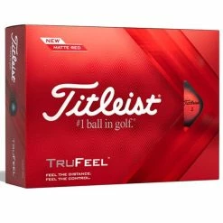 Titleist Trufeel Golf Balls Dozen Matte Red